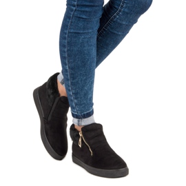 Sport Fekete tornacipő a boka felett 2