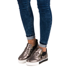 Grafit tornacipő cipzárral szürke 1