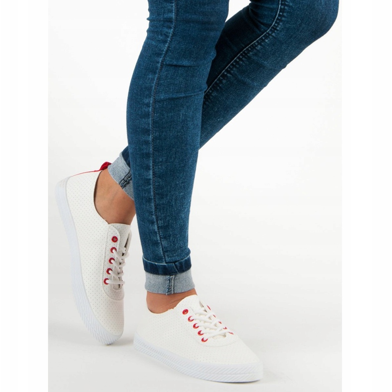 Kylie Áttört kötött cipők fehér 2