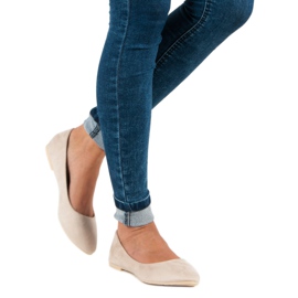 Seastar Velúr balerinák bézs 2