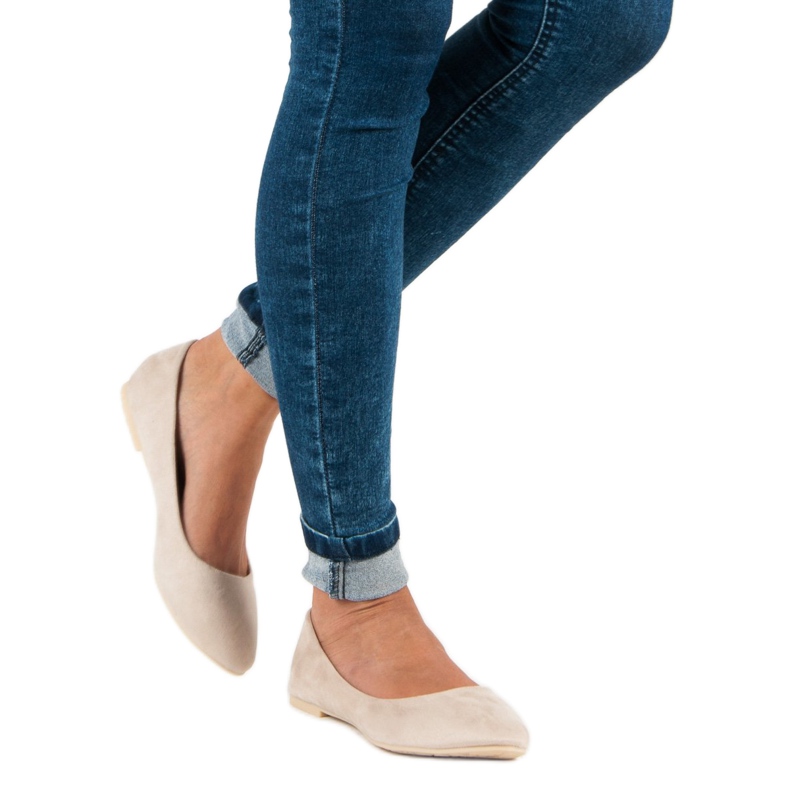 Seastar Velúr balerinák bézs 2