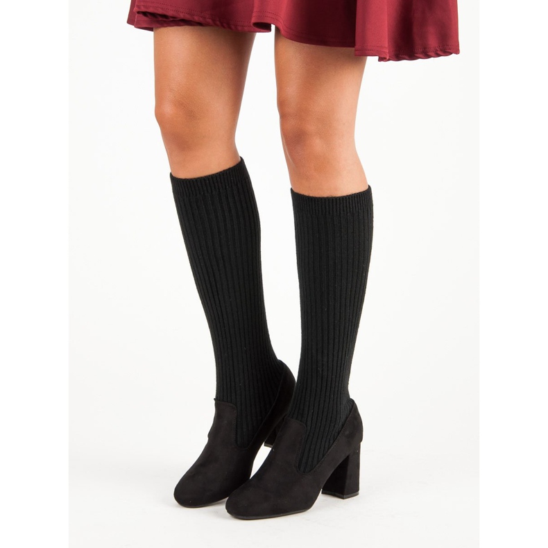 Seastar Fekete szabott csizma 2