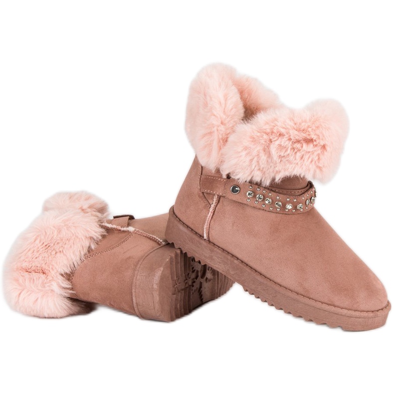 Seastar Mukluki szőrmével rózsaszín 2