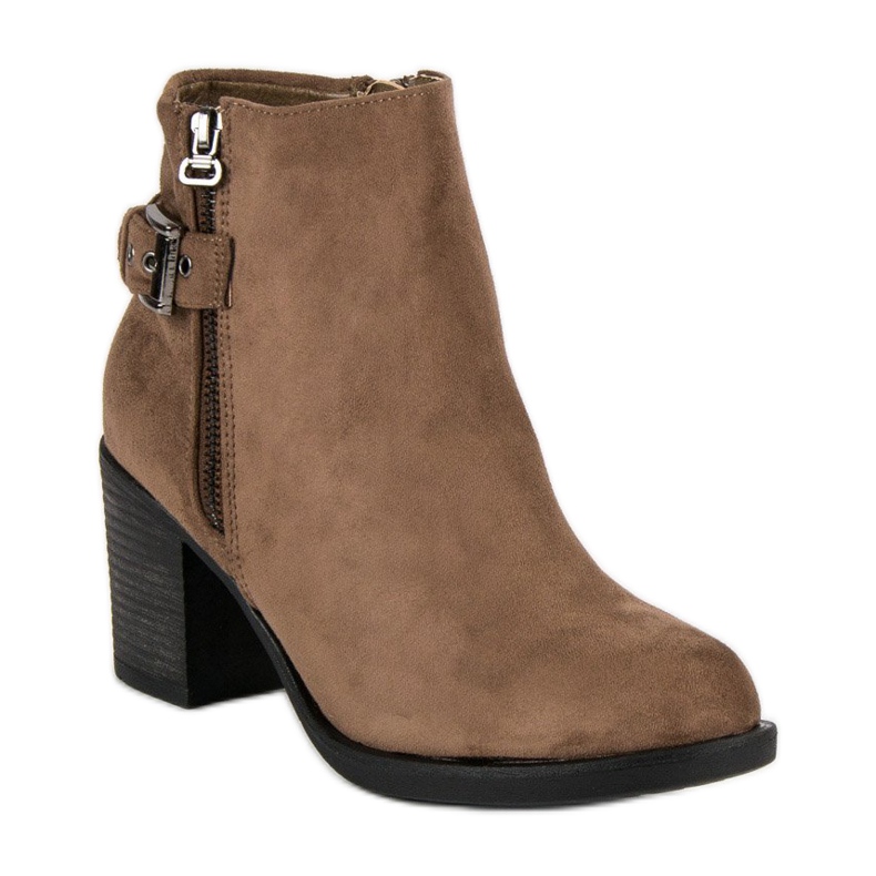 Small Swan Divatos női csizma barna 1