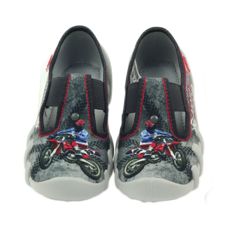 Befado gyerekcipő papucs 290x166 szürke piros 4