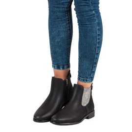 Vinceza Elegáns Jodhpur csizma fekete 1