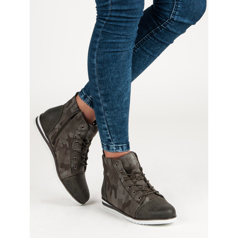 Vinceza Cipők a boka fölött Moro zöld 2