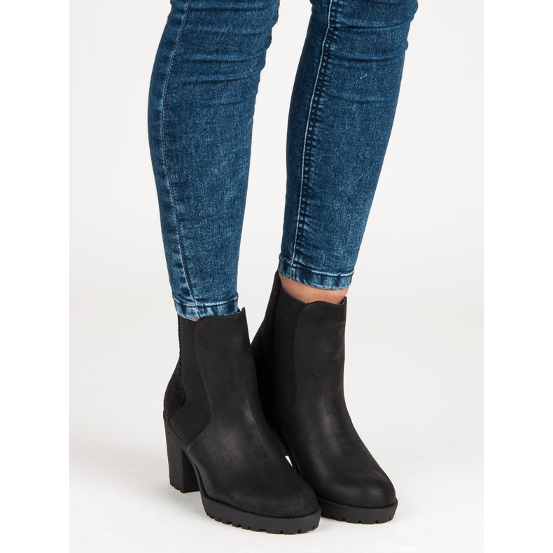 Filippo Jodhpur csizma magas sarkú cipővel fekete 1