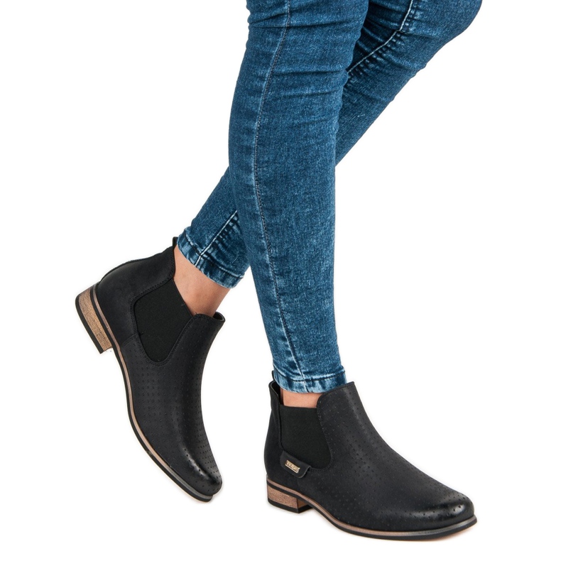 Filippo Fekete csizma áttört 1