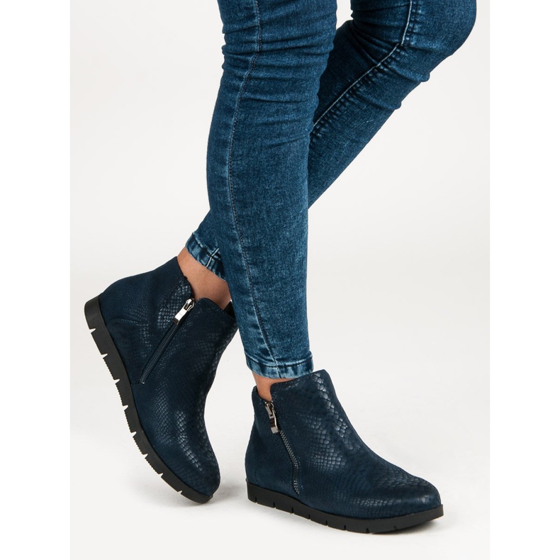 Filippo Stílusos női csizma kék 2