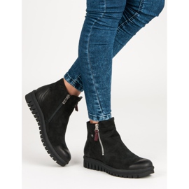 Alacsony csizma a VINCEZA cipzáron fekete 2