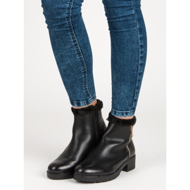 J. Star Divatos bundás csizma fekete 1 J. Star Divatos bundás csizma fekete 1