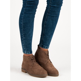 Alacsonyan kötött bokacsizma barna 1