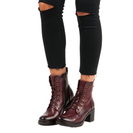 Bordó fűzős vinceza csizma piros 1 Bordó fűzős vinceza csizma piros 1