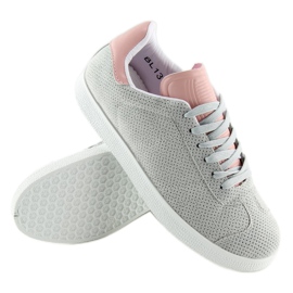 Szürke és rózsaszín női tornacipő BL131P GREY / PINK 1