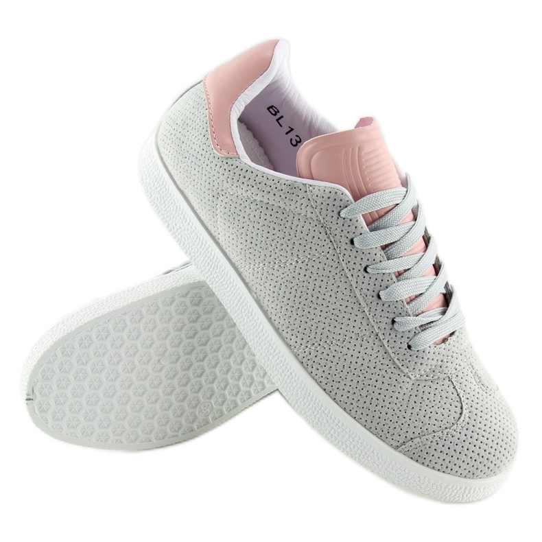 Szürke és rózsaszín női tornacipő BL131P GREY / PINK 1