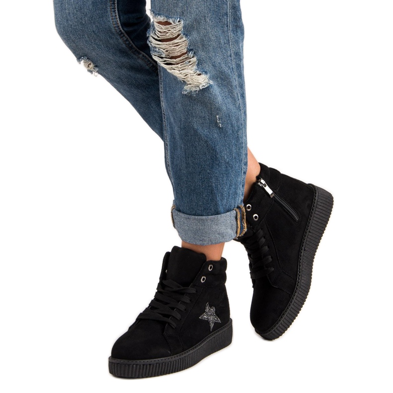 Mckeylor Suede Creepers Sneakers fekete 2