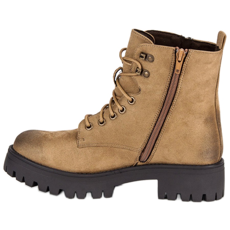 Corina Csomós velúr munkások barna 1