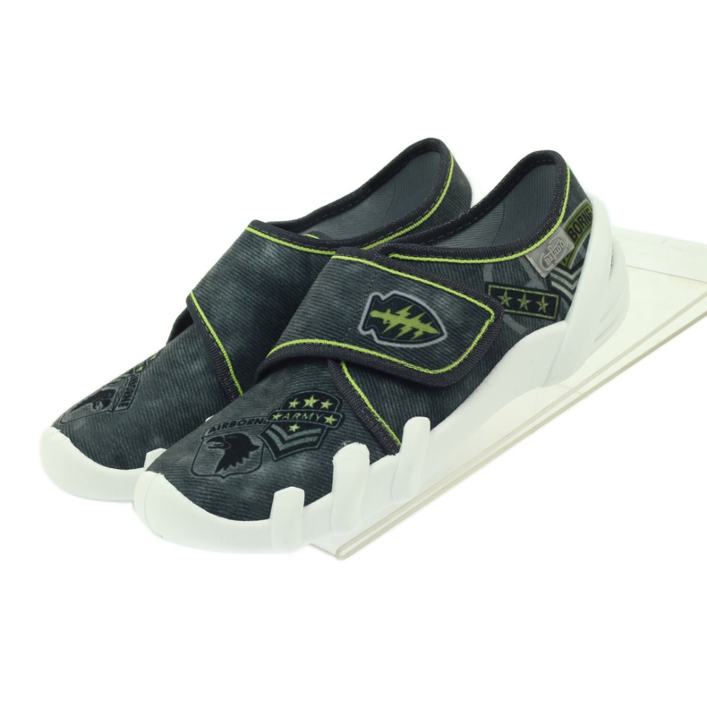 Befado gyerekcipő papucs tornacipő 273y241 fekete szürke zöld 4