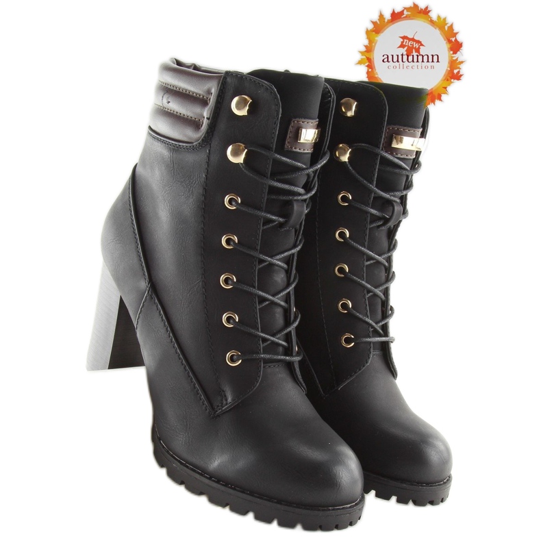 Fekete magassarkú S89 fekete 1