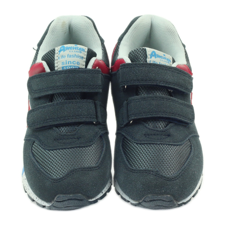American Club Amerikai ADI sportcipő gyerekeknek 15110 szürke piros sötétkék 4