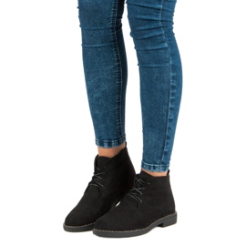 Alacsony kötésű csizma fekete 2