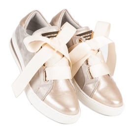 Filippo Arany nyakkendős cipő aranysárga 2