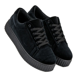 McKey Velour Creepers Sneakers fekete 1