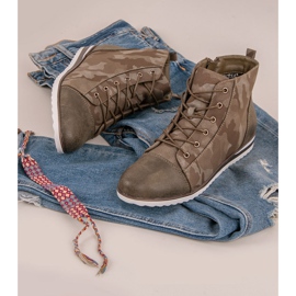 Vinceza Cipők a boka fölött Moro zöld 1