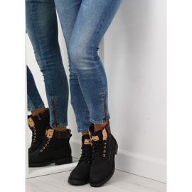 Fekete női facsizma ZH788 Fekete barna 2