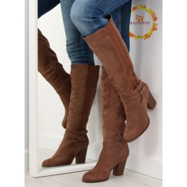 Barna magas sarkú 103-GG khaki 1