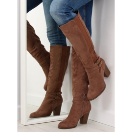 Barna magas sarkú 103-GG khaki 2