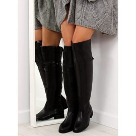 Térdig érő csizma fekete A-22 Black 1 Térdig érő csizma fekete A-22 Black 1