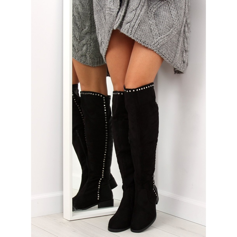 FC-H101 fekete muskétás csizma 2