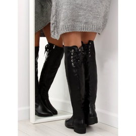 Fekete A-12 Fekete muskétás csizma 1