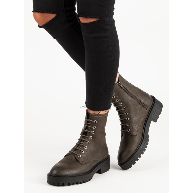 Corina Stílusos, munkás csizma zöld 2 Corina Stílusos, munkás csizma zöld 2