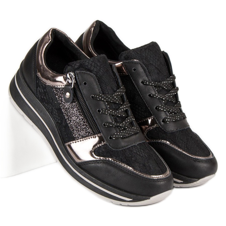 Kayla Stílusos női cipők fekete 1 Kayla Stílusos női cipők fekete 1