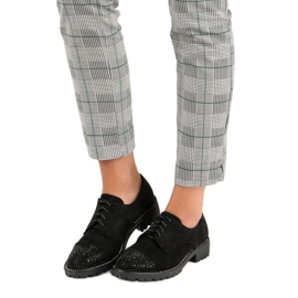 Bello Star Stílusos velúr cipő fekete 1