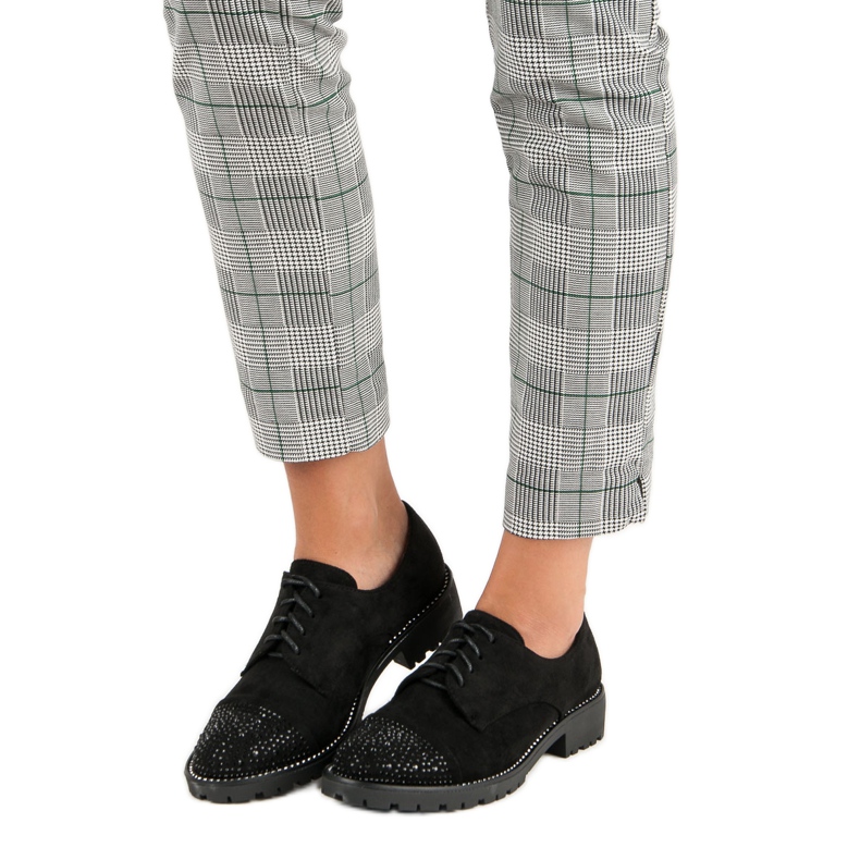 Bello Star Stílusos velúr cipő fekete 1