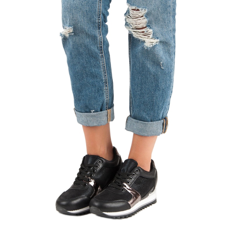 Kötett sportcipő fekete 1