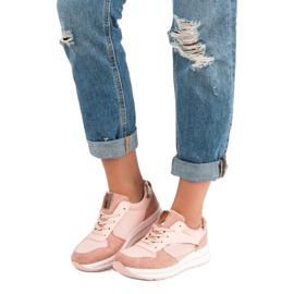 Divatos sportcipő rózsaszín 2