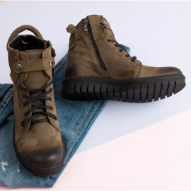 Khaki VINCEZA Workers csizma zöld 1