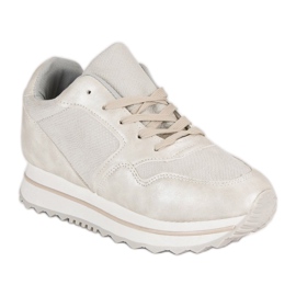 Marquiz Divatos cipők a platformon szürke 1