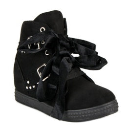 Super Me Fekete cipők íjakkal 1