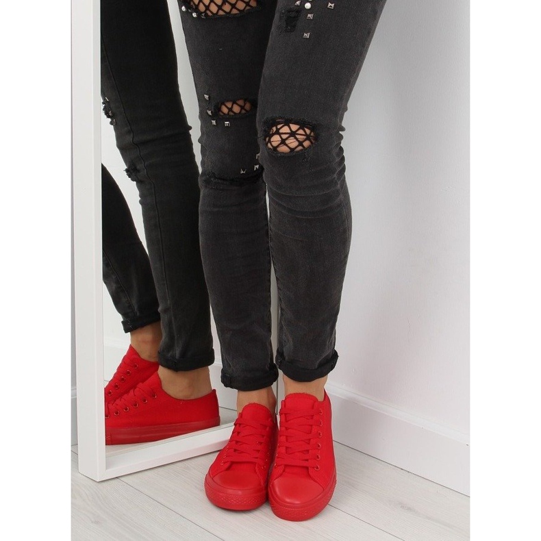 Női piros egyszínű cipők NB176 Big Red 1
