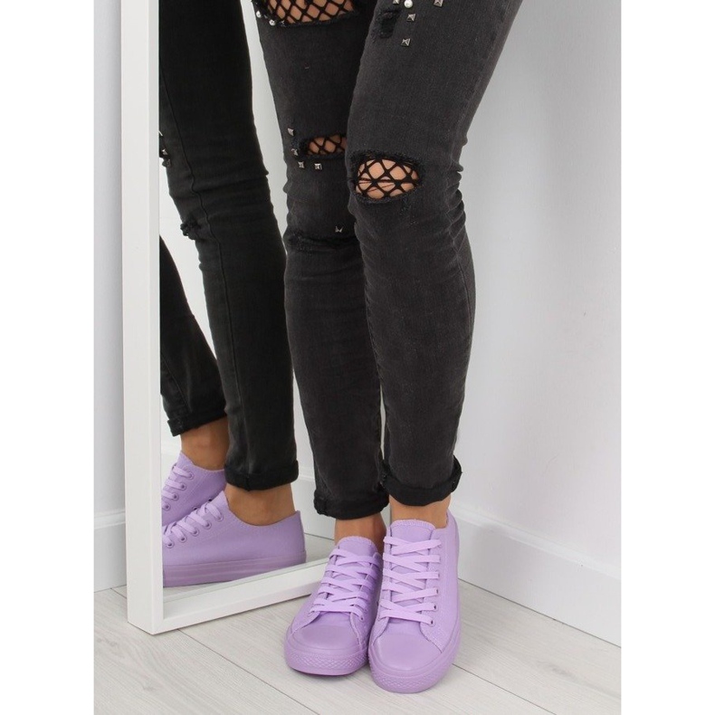 Női lila egyszínű cipők NB176 L. PURPLE ibolya 2