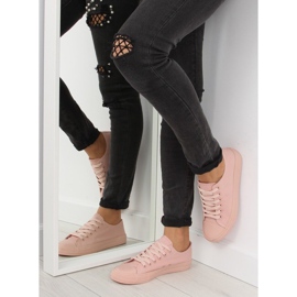 Női cipők egyszínű púder rózsaszín NB176 Orangepink 1