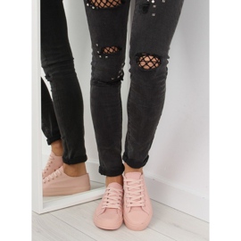 Női cipők egyszínű púder rózsaszín NB176 Orangepink 2