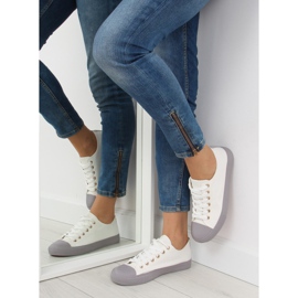 Női fehér és szürke cipők BL97P FEHÉR / SZÜRKE 2 Női fehér és szürke cipők BL97P FEHÉR / SZÜRKE 2