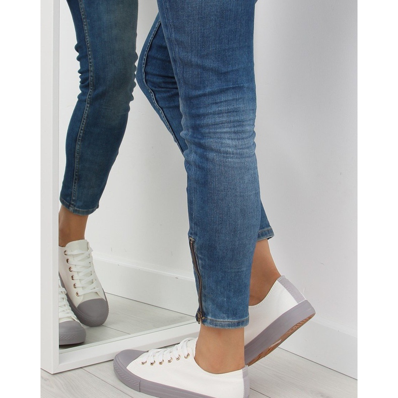 Női fehér és szürke cipők BL97P FEHÉR / SZÜRKE 1 Női fehér és szürke cipők BL97P FEHÉR / SZÜRKE 1